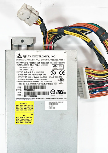 Fonte Delta Dps-450hb D P/n: Af450c000e1 450w Prateado (Usado)