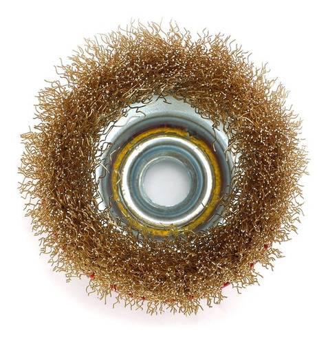 Cepillo Copa Para Amoladora 3 PuLG 75 Mm Rosca M14 Barovo