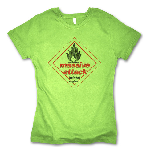 Playera Massive Attack Blue Lines Retro Style Para Mujer