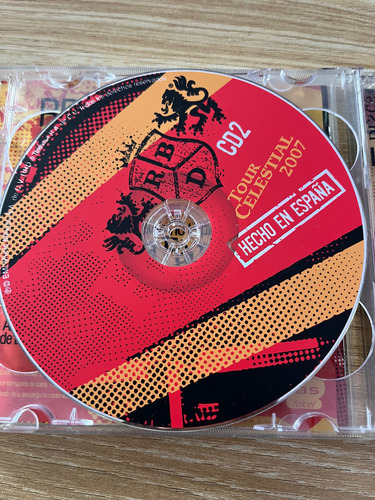 Rbd Tour Celestial 2007 Hecho En España Cd Doble Estándar (Usado)