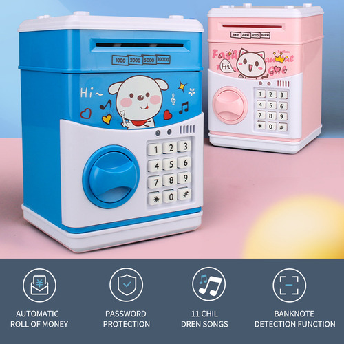 Mini Cajero Automático Electrónico Con Contraseña, Banco De