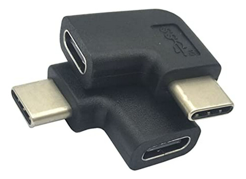 Adaptador De Ángulo Recto Genhaoqi Usb C, Adaptador De Exten