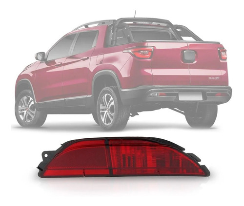 Lanterna Neblina Fiat Toro Parachoque 2016 A 2020 Direito