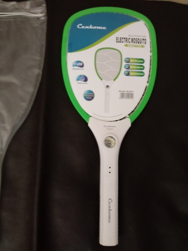 Raqueta Eletrica Recargable Con Linterna Y Su Estuche