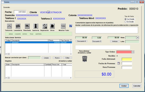 Software Para Lavanderia, Pago Único