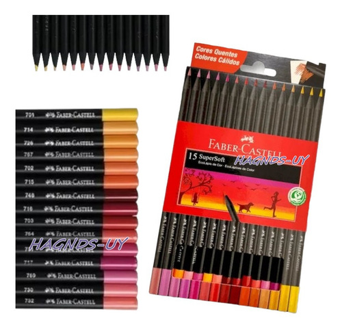 Colores Faber-castell Sueprsoft X15 Colores Calidos Nuevos
