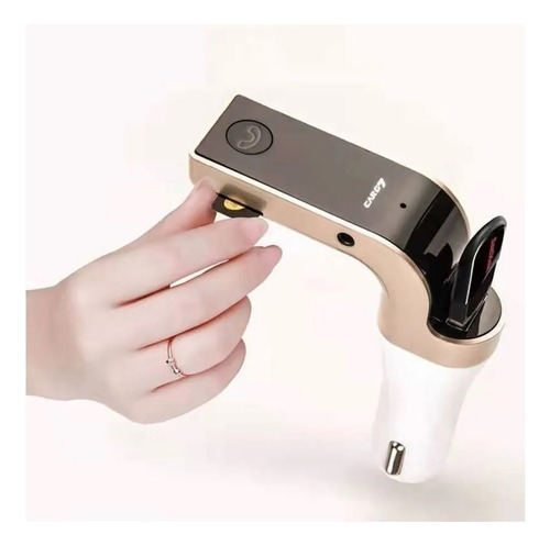 Bluetooth Transmisor Fm Auto Cargador Usb 3.5 Manos Libres