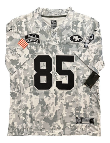 Jersey Nfl Sf 49ers George Kittle Salute To Service 2024 Bco (Usado)
