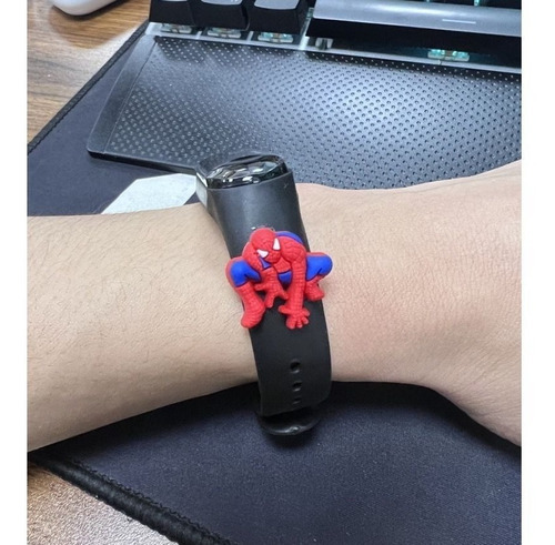 Relógio Digital Smartband Infantil Led Personagens Hérois Cor Da Correia Espetacular Homem Aranha Preto