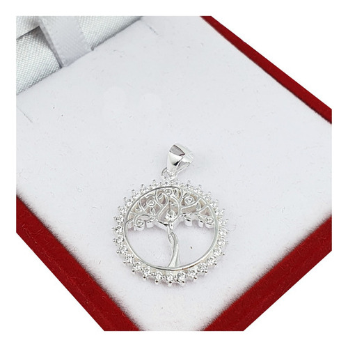 Dije Arbol De La Vida 925 Mujer Amor Con Piedras Elegante 