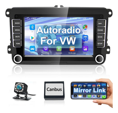 Autoestéreo De 7 In C/android 9.1/din Doble P/vw Jetta Vento