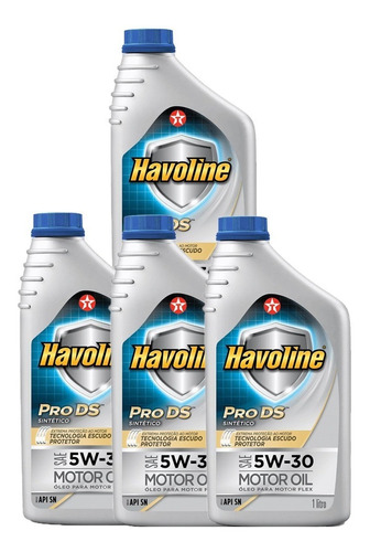 4 Havoline Pro Ds 5w30 100% Sintético