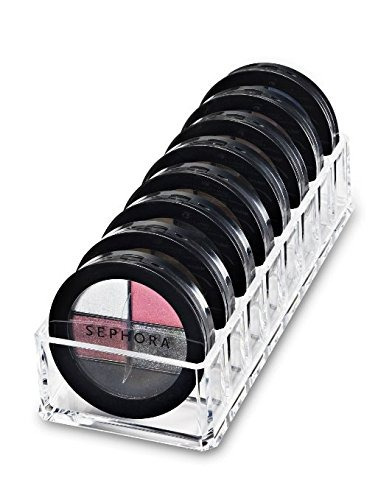 Alegory Acrylic Compact Makeup Organizer, 8 Espacios - Trans