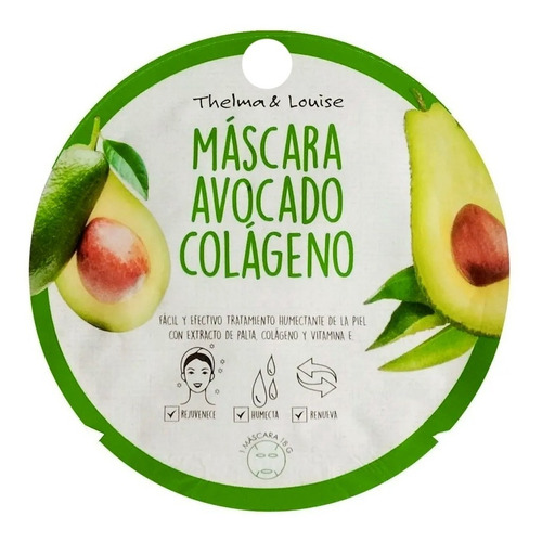 Mascara Facial Avocado Palta Colageno Humecta Thelma &louise Tipo de piel Todo tipo de piel