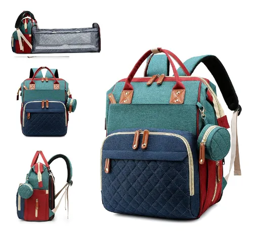 Pañalera Tipo Morral Cambiador Para Bebé