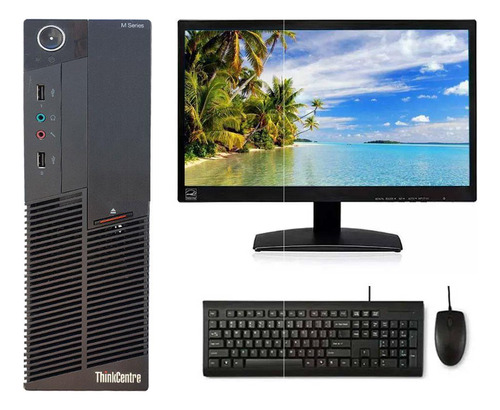 Desktop Lenovo Intel Core I5 4gb Ssd 120gb Wifi + Monitor