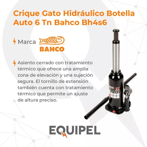 Crique Gato Hidráulico Botella Auto 6 Tn Bahco Bh4s6