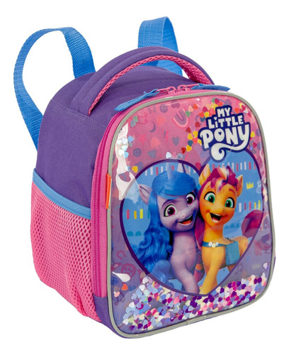 Mochila G Lancheira Estojo Sestini My Little Pony Cor Rosa