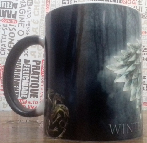 Caneca Mágica Game Of Thrones - Got - Casa Stark - Especial