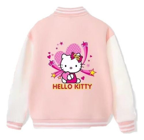 Chamarra De Béisbol Con Bonito Diseño De Hello Kitty Amor