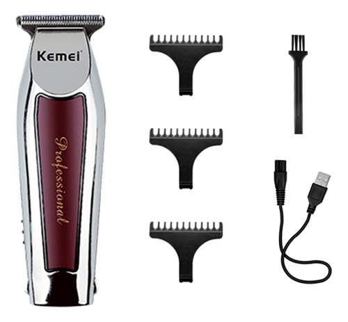 Cortadora De Pelo Profesional Kemei 3.7v Carga Usb Afeitador