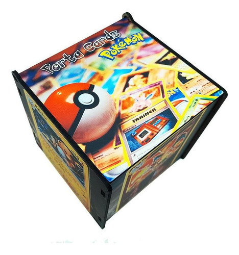 Quebra-cabeça Cards Pokemon 90 Peças E Caixa Porta Cards