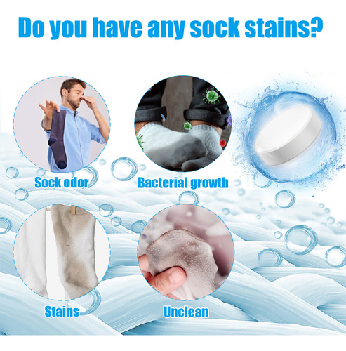 Almofadas De Limpeza W Sock Para Remoção De Manchas, Desodor