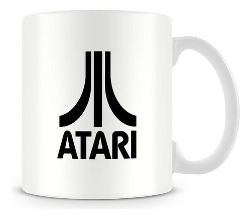 Taza con el logotipo de Atari, color blanco