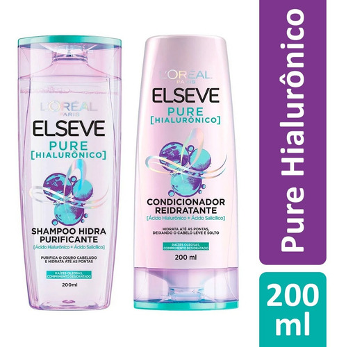 Kit Sh + Cond Elseve Pure Hialurônico Loréal Paris