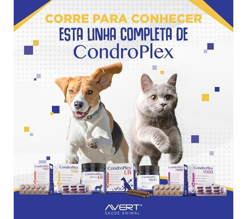 Suplemento Alimentar Condroplex Sticks 45unt 10kg Avert Full