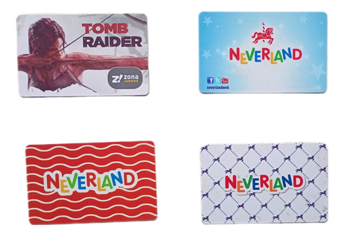 4 Tarjetas De Colección De Casa De Juegos (Usado)