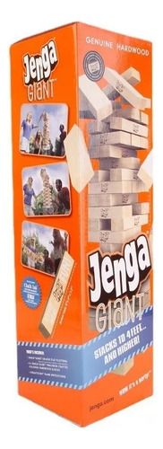 Juego Clásico De Bloques De Jenga De Madera .