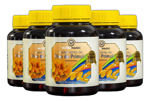 Suplemento en cápsulas de aceite de onagra Nutramagic Kit, 5 unidades