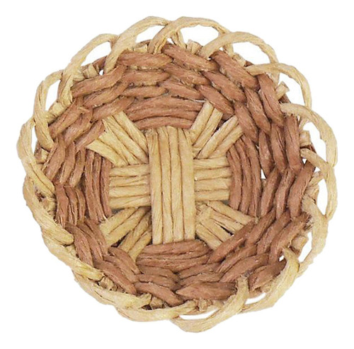Casa De Muñecas Mini Cesta Tejida Hecha A Mano Juego De