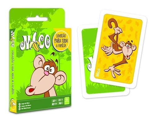 Jogo Pedagógico Baralho Cartas Jogo Mico Animais Pares Copag