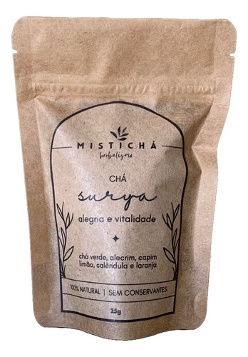 Chá Estimulante Alegria E Vitalidade Blend De Ervas Surya