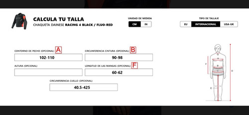 Chamarra Para Moto Dainese (original) Racing 4 Piel Negro Lisa Large 52