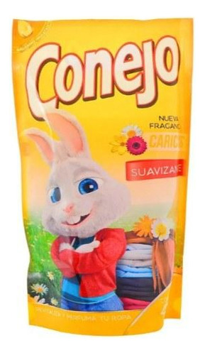 Suavizante Conejo Acondicionador De Ropa Caricias 450 Ml