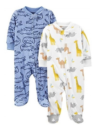 Ropa Para Bebe Pack De 2 Pijamas Para Dormir Talla 6-9 Meses