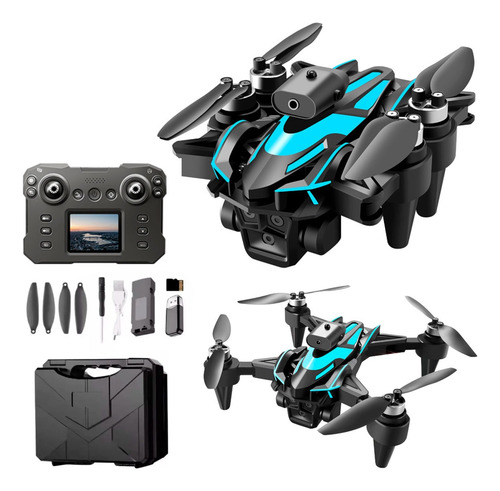 Drone K12 Camara Control Remoto Con Pantalla 4k Sensor Luces Negro