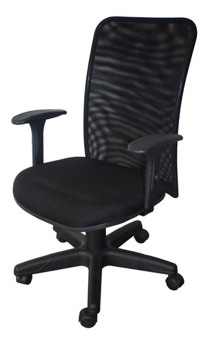 Cadeira Em Tela Braço Regulável Escritório Home Office