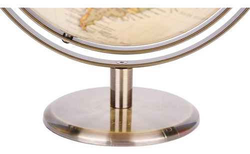 Annova 8 / 20cm World Globe Antique Globe Metal Arc And Bas