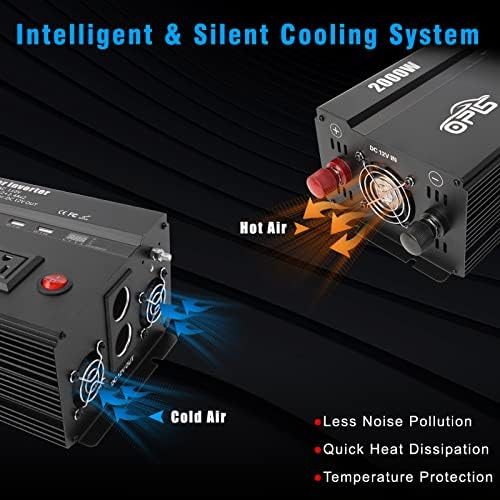 Inversor De Corriente Oplw Dc 12v A 120v 110v Ac Inversor De