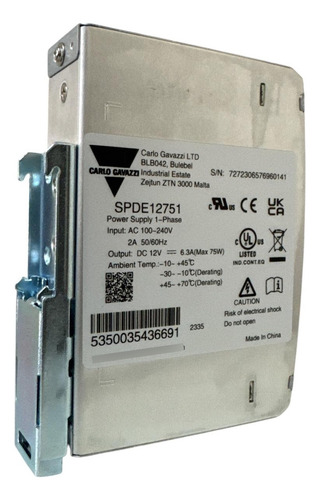 Spde12751 Fuente Poder 12 Vcd 2 Amperes 75w Carlo Gavazzi