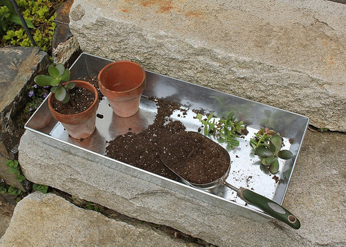 Bandeja De Acero Galvanizado Antiguo, 61 Cm