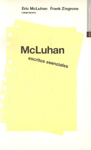 Libro Mcluhan, Escritos Esenciales De Enric Mcluhan Frank Zi
