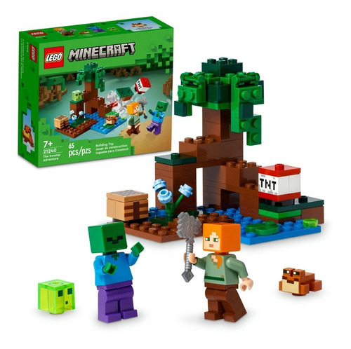 Kit Lego Minecraft 21240 La Aventura En El Pantano (65 Pz) 