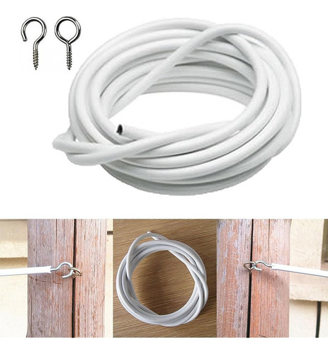 Cfopiryx Cable Colgante De Alambre De Cortina Blanca Con Gan