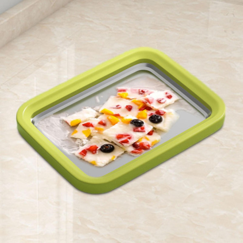 Bandeja Rodante Para Hacer Helados Diy Con 2 Verde