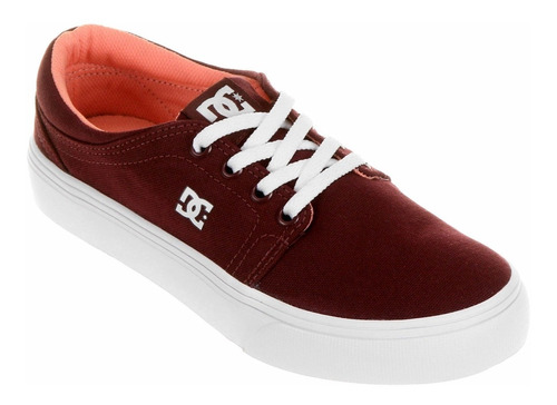 tenis dc feminino vinho